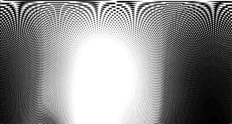Halftone wave psychedelic background. Curved gradient texture or pattern. Ver Stock Illustration