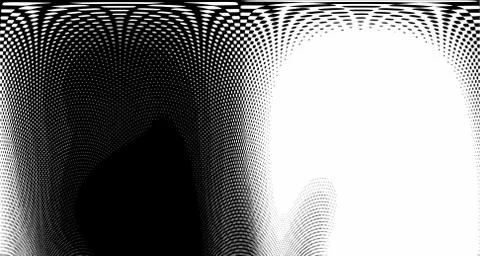Halftone wave psychedelic background. Curved gradient texture or pattern. Ver 스톡 일러스트