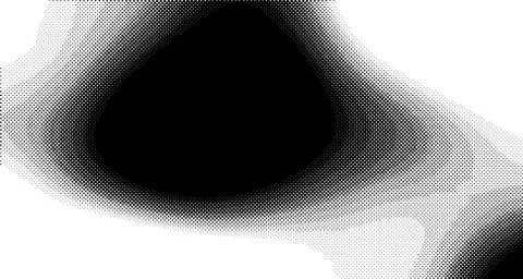 Halftone wave psychedelic background. Curved gradient texture or pattern. Ver 스톡 일러스트
