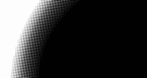 Halftone wave psychedelic background. Curved gradient texture or pattern. Ver Illustrazione stock