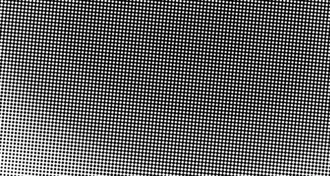 Halftone wave psychedelic background. Curved gradient texture or pattern. Ver Illustrazione stock