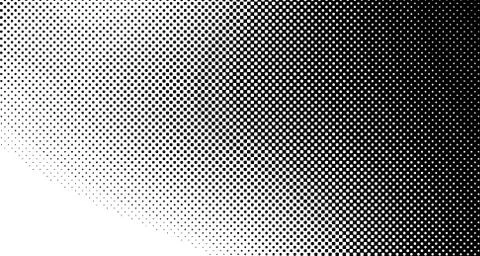 Halftone wave psychedelic background. Curved gradient texture or pattern. Ver Stock Illustration