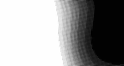 Halftone wave psychedelic background. Curved gradient texture or pattern. Ver Stock Illustration