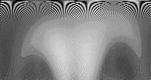 Halftone wave psychedelic background. Curved gradient texture or pattern. Ver Stock Illustration