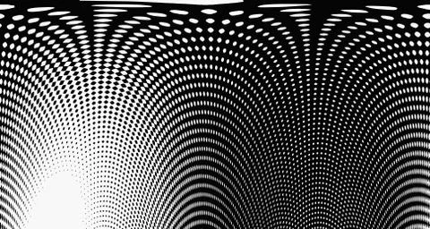 Halftone wave psychedelic background. Curved gradient texture or pattern. Ver イラスト素材