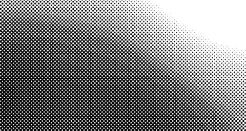 Halftone wave psychedelic background. Curved gradient texture or pattern. Ver Illustrazione stock