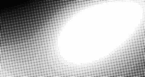 Halftone wave psychedelic background. Curved gradient texture or pattern. Ver Illustrazione stock