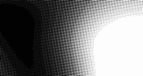Halftone wave psychedelic background. Curved gradient texture or pattern. Ver Illustrazione stock