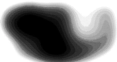 Halftone wave psychedelic background. Curved gradient texture or pattern. Ver Stock Illustration