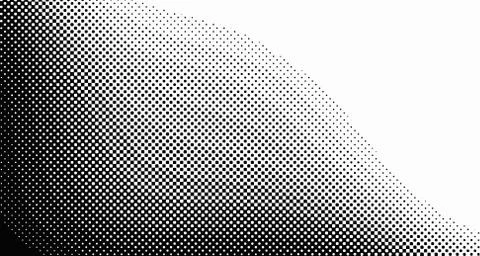Halftone wave psychedelic background. Curved gradient texture or pattern. Ver 스톡 일러스트