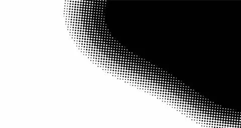 Halftone wave psychedelic background. Curved gradient texture or pattern. Ver Stock Illustration
