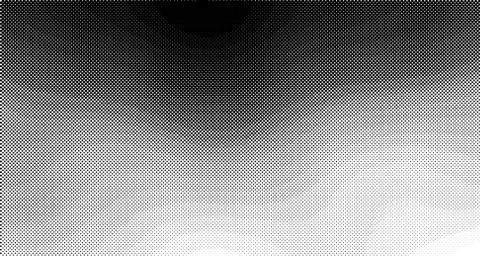 Halftone wave psychedelic background. Curved gradient texture or pattern. Ver Illustrazione stock