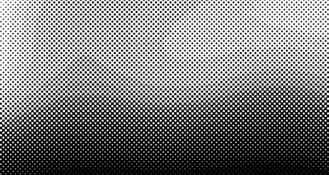 Halftone wave psychedelic background. Curved gradient texture or pattern. Ver Illustrazione stock