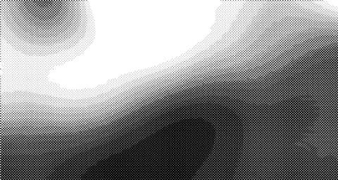 Halftone wave psychedelic background. Curved gradient texture or pattern. Ver Stock Illustration