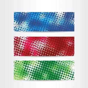 Halftone web header Stock Illustration