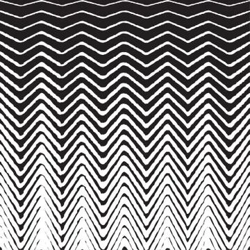 Halftone zig zag pattern background. Vector zigzag texture retro Stock Illustration