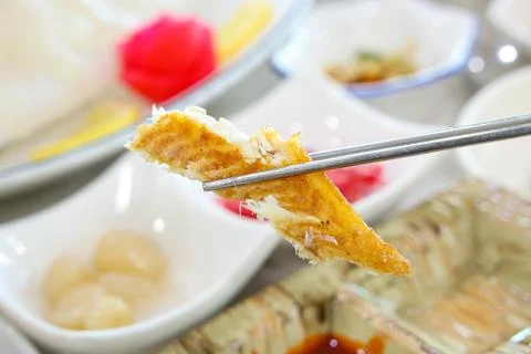 Halibut plaice fish fried Stock Photos