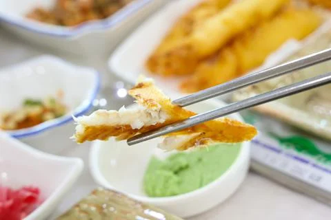 Halibut plaice fish fried Stock Photos