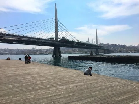 Haliç Metro Bridge Stock Photos
