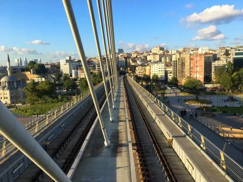 Haliç Metro Bridge Stock Photos