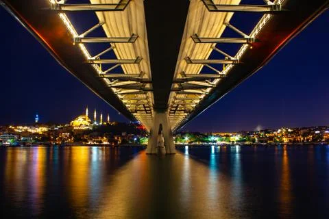 Halic metro bridge Stock Photos