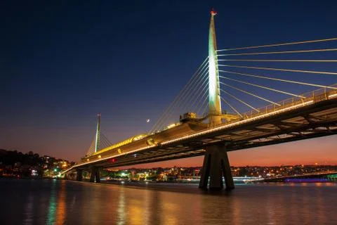 Halic metro bridge Stock Photos