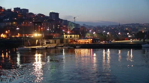 Haliç view during the night Video stock 54696458
