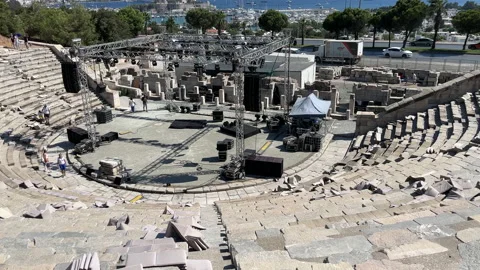Halicarnassus Theatre Bodrum Stock Footage 218610784