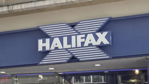 Halifax to be changed to Lloyds, bringing end to 173-year-old British brand Stock Footage 338017274