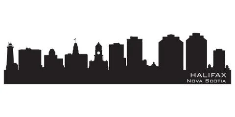 Halifax canada skyline. detailed vector silhouette Stock Illustration