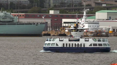Halifax ferry 4K Stock Footage 55295046