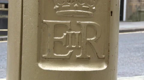 Halifax Gold Postbox Video stock 63549761