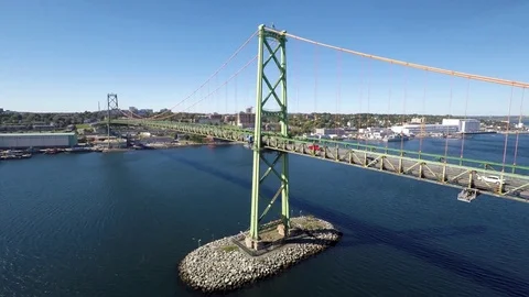 Halifax Harbour Bridges Video stock 83369700
