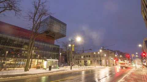 Halifax Library, Nova Scotia Hyperlapse Stock Footage 103986097