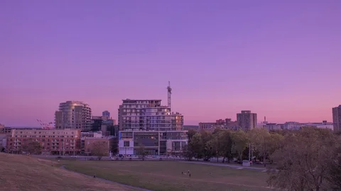Halifax, Nova Scotia- Commons facing South from the Citadel Stock Footage 119933119