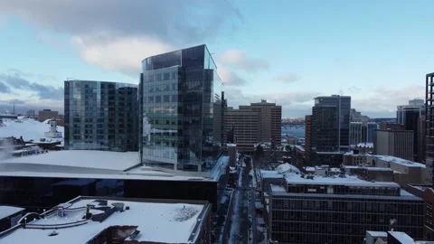 Halifax, Nova Scotia- Nova Centre in Winter Stock Footage 167489713