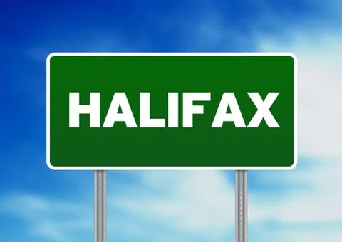 Halifax road sign Stock Illustration