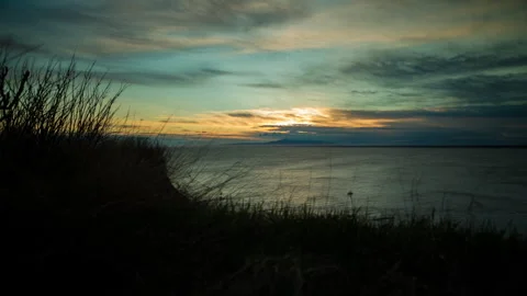 Halifax Sea Cliffs Sunset Timelapse Stock Footage 310563428