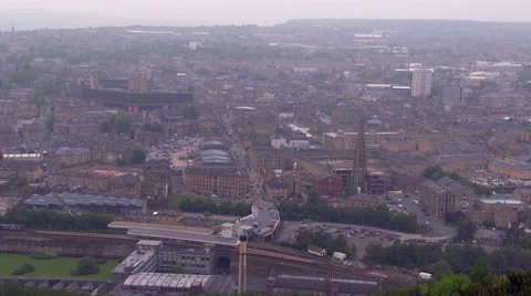 Halifax Town Centre Beacon Hill View Video stock 63507403