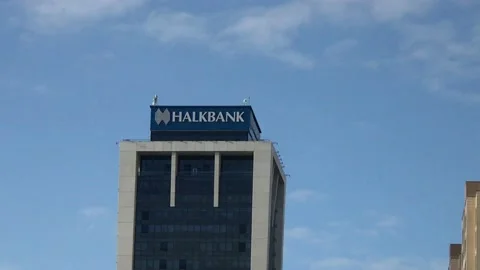Halkbank headquarters Video stock 144629635