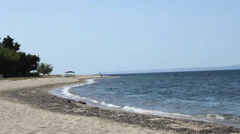 Halkidiki beach Stock Footage 35283098