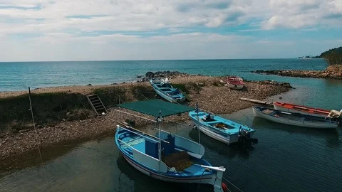 Halkidiki, Loutra 스톡 동영상 80407908