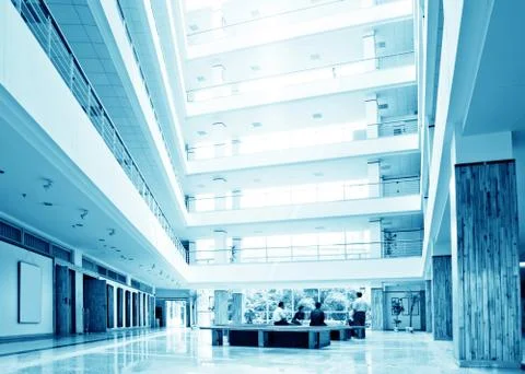 Hall and the crowd Stock Photos