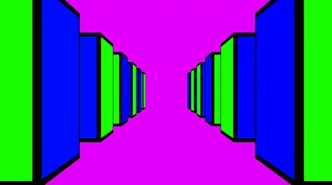 Hall of Cubes Stock Footage 24812144