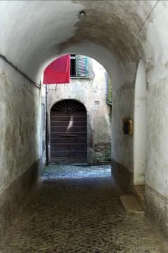 Hall with door Stockfoto's