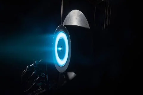 Hall Effect Rocket with Magnetic Shielding Technology Development Unit 1 w... Stock Photos