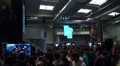 Hall of Games at Cebit 2012 pan view HD Footage