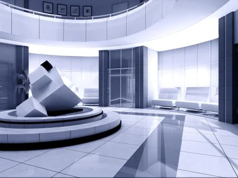 Hall of hotel Stock Illustration