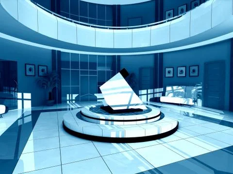 Hall of hotel Stock Illustration