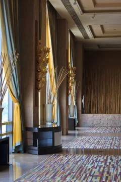 Hall of the hotel Stock Photos